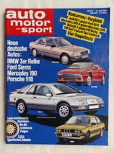 Lade das Bild in den Galerie-Viewer, Auto Motor Sport Heft 14/1982 - Porsche VW Golf Mercedes 190 BMW 3er Ford Sierra
