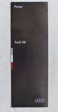 Lade das Bild in den Galerie-Viewer, Audi A8 quattro Typ D2 - Preisliste MJ 1994 - Prospekt Brochure 03.1994
