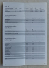 Lade das Bild in den Galerie-Viewer, Audi A8 quattro Typ D2 - Preisliste MJ 1994 - Prospekt Brochure 03.1994

