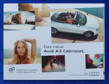 Lade das Bild in den Galerie-Viewer, Audi A3 Cabrio MJ 2014 - Preview Prospekt Brochure 09.2013
