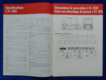 Lade das Bild in den Galerie-Viewer, Ford LN 300 Truck Specifications - Prospekt Brochure 02.1981 South Africa
