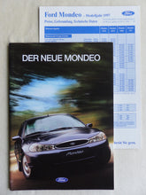 Lade das Bild in den Galerie-Viewer, Ford Mondeo Limousine Turnier MJ 1997 - Prospekt Brochure + Preisliste 11.1996
