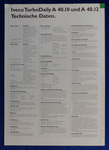 Lade das Bild in den Galerie-Viewer, Iveco Linienbus A 40.10 40.12 TurboDaily MJ 1997 - Prospekt Brochure 09.1996
