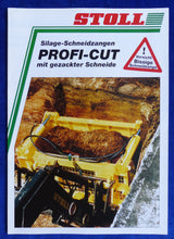 Lade das Bild in den Galerie-Viewer, Stoll Profi-Cut Silage-Schneidzangen - Prospekt Brochure 04.1997
