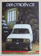Lade das Bild in den Galerie-Viewer, Citroen C15 - Kastenwagen auf Visa-Basis MJ 1985 - Prospekt Brochure 01.1985
