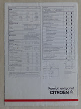Lade das Bild in den Galerie-Viewer, Citroen C15 - Kastenwagen auf Visa-Basis MJ 1985 - Prospekt Brochure 01.1985
