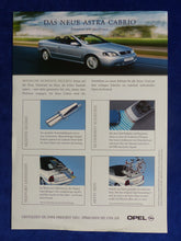 Lade das Bild in den Galerie-Viewer, Opel Astra Cabrio Zubehör Exterieur Interieur - Prospekt Brochure 04.2001
