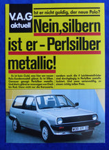 Lade das Bild in den Galerie-Viewer, VW Polo Perlsilber Sondermodell - Prospekt Brochure 1983
