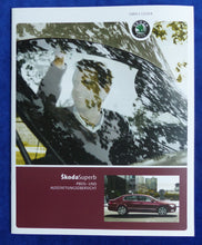 Lade das Bild in den Galerie-Viewer, Skoda Superb - Preisliste MJ 2010 - Prospekt Brochure 07.2009
