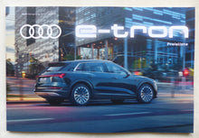 Lade das Bild in den Galerie-Viewer, Audi e-tron advanced quattro - Preisliste MJ 2019 - Prospekt Brochure 02.2019
