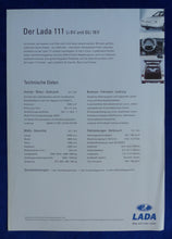 Lade das Bild in den Galerie-Viewer, Lada 111 Kombi MJ 2002 - Prospekt Brochure 07.2001
