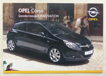 Lade das Bild in den Galerie-Viewer, Opel Corsa Innovation Sondermodell MJ 2009 - Prospekt Brochure 07.2008
