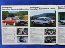 Lade das Bild in den Galerie-Viewer, Toyota Programm - Starlet Corolla Celica LandCruiser - Prospekt Brochure 04.1983
