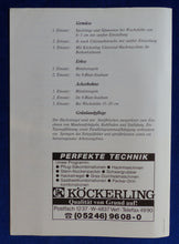 Lade das Bild in den Galerie-Viewer, Köckerling Hackstriegel praktische Anwendung - Prospekt Brochure 01.1993
