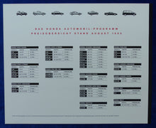 Lade das Bild in den Galerie-Viewer, Honda Auto Erlebnis Historie Technik Vision - Prospekt + PKW-Preisliste 08.1995
