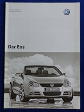 Lade das Bild in den Galerie-Viewer, VW Eos V6 FSI TDI - Daten &amp; Ausstattungen MJ 2008 - Prospekt Brochure 05.2007
