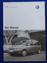 Lade das Bild in den Galerie-Viewer, VW Sharan - Preisliste MJ 2008 - Prospekt Brochure 10.2007
