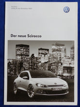 Lade das Bild in den Galerie-Viewer, VW Scirocco - Preisliste MJ 2009 - Prospekt Brochure 06.2008
