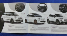 Lade das Bild in den Galerie-Viewer, Fiat 500 500L 500X 120th Jubiläumsmodelle - Prospekt Preisliste Brochure 2019
