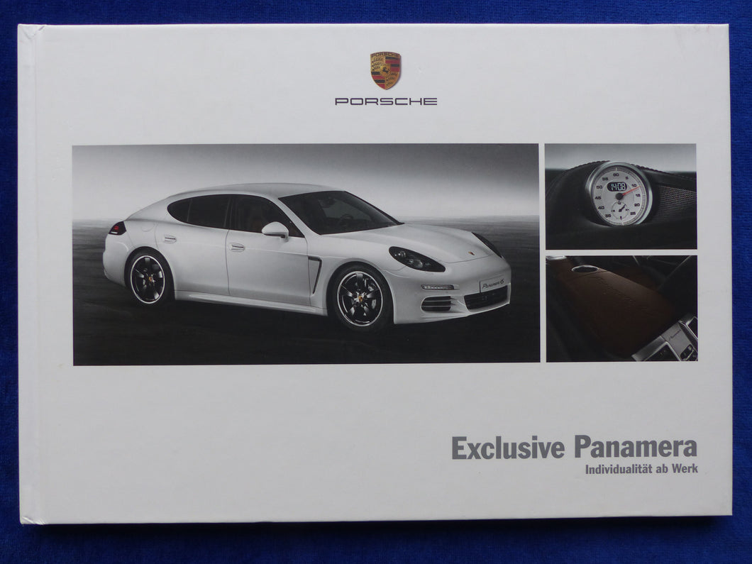 Porsche Exclusive Panamera S E-Hybrid - Hardcover Prospekt Brochure 01.2014