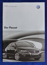 Lade das Bild in den Galerie-Viewer, VW Passat Limousine - Preisliste MJ 2008 - Prospekt Brochure 12.2007
