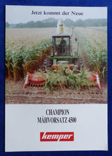 Lade das Bild in den Galerie-Viewer, Kemper Champion Mähvorsatz 4500 - Prospekt Brochure 90er
