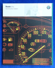 Lade das Bild in den Galerie-Viewer, Skoda Fabia - Technische Daten MJ 2002 - Prospekt Brochure 08.2001
