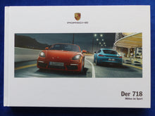 Lade das Bild in den Galerie-Viewer, Porsche 718 Boxster Cayman S MJ 2018 - Hardcover Prospekt Brochure 03.2017
