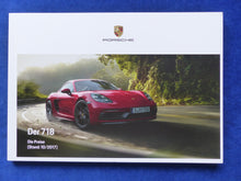 Lade das Bild in den Galerie-Viewer, Porsche 718 Boxster Cayman GTS - Preisliste MJ 2018 - Prospekt Brochure 10.2017
