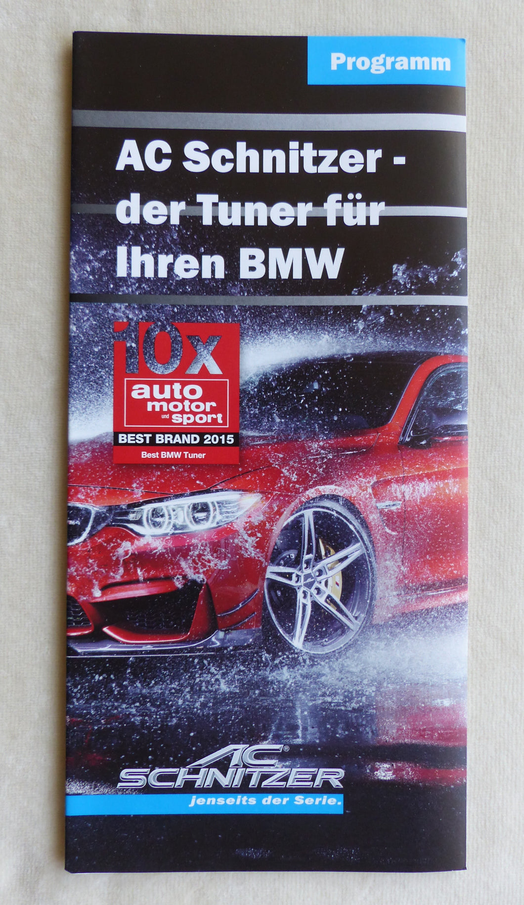 AC Schnitzer Tuning 2016 BMW Aerodynamik Fahrwerke - Prospekt Brochure 11.2015