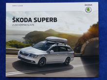 Lade das Bild in den Galerie-Viewer, Skoda Superb Zubehör - Preisliste MJ 2015 - Prospekt Brochure 09.2014
