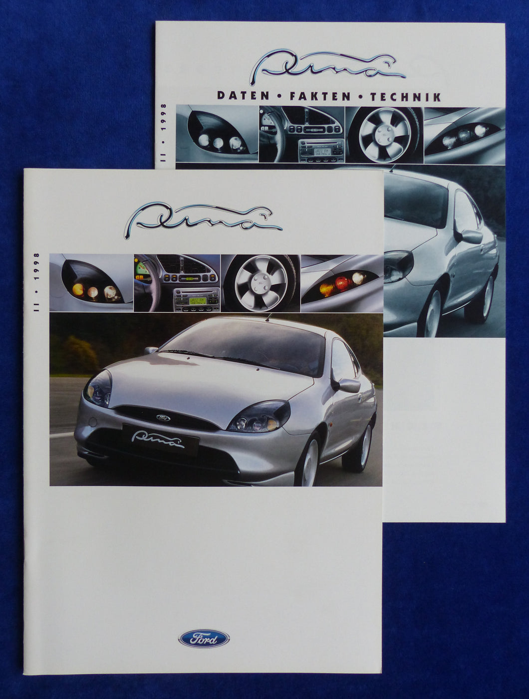 Ford Puma Sportcoupe MJ 1999 - Prospekt Brochure + Daten & Ausstattungen 07.1998