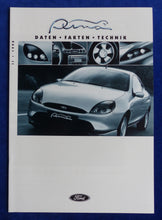 Lade das Bild in den Galerie-Viewer, Ford Puma Sportcoupe MJ 1999 - Prospekt Brochure + Daten &amp; Ausstattungen 07.1998
