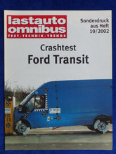 Lade das Bild in den Galerie-Viewer, Ford Transit - Crashtest Transporter - Sonderdruck Lastauto Omnibus Heft 10/2002
