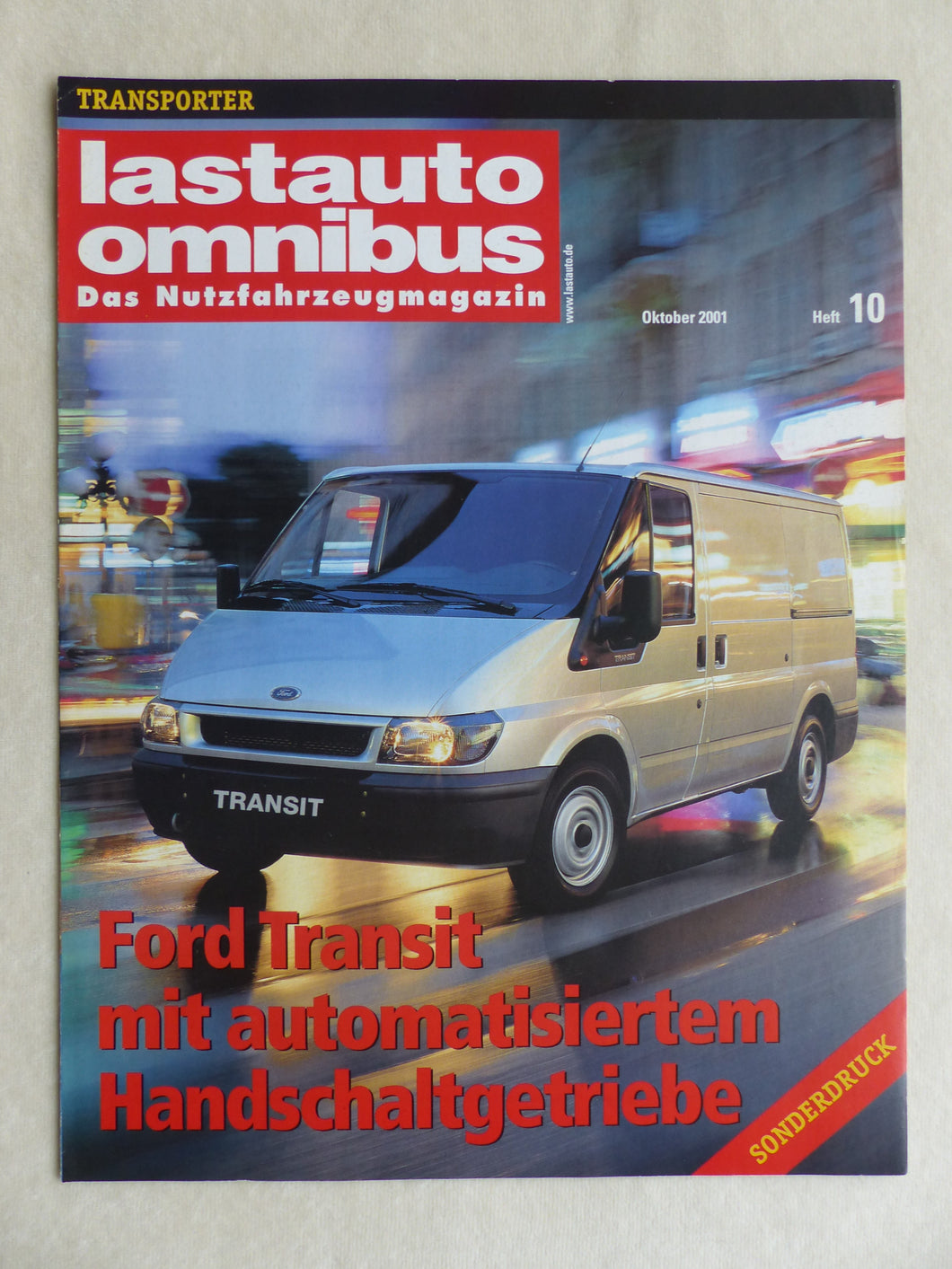 Ford Transit Durashift - Fahrbericht - Sonderdruck Lastauto Omnibus 10/2001
