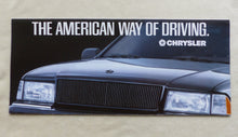 Lade das Bild in den Galerie-Viewer, Chrysler Saratoga LeBaron Voyager Jeep Wrangler - Prospekt Brochure 01.1991
