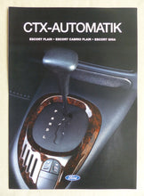 Lade das Bild in den Galerie-Viewer, Ford Escort Cabrio Ghia - CTX Automatik MJ 1996 - Prospekt Brochure 10.1995
