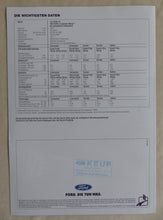 Lade das Bild in den Galerie-Viewer, Ford Escort Cabrio Ghia - CTX Automatik MJ 1996 - Prospekt Brochure 10.1995
