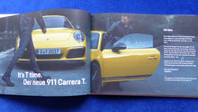 Lade das Bild in den Galerie-Viewer, Porsche 911 Carrera T Typ 991 MJ 2018 - Hardcover Prospekt Brochure 10.2017
