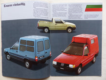 Lade das Bild in den Galerie-Viewer, Fiat Fiorino Kastenwagen Kombi Pick-up MJ 1989 - Prospekt Brochure 07.1988
