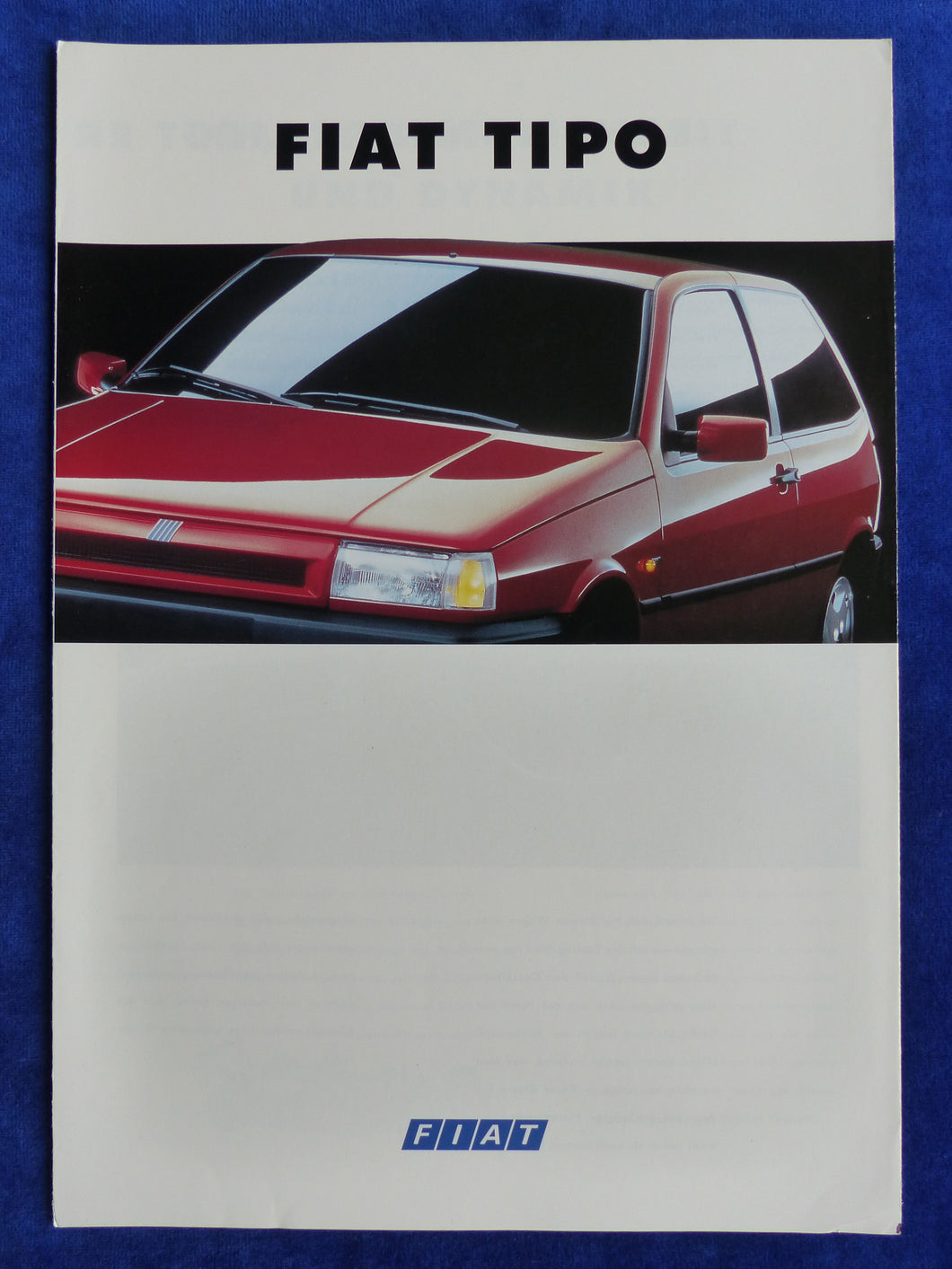 Fiat Tipo MJ 1994 - Prospekt Brochure 02.1994