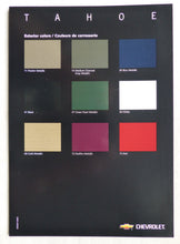 Lade das Bild in den Galerie-Viewer, Chevrolet Tahoe - Farben &amp; Polster - Prospekt Brochure 2002
