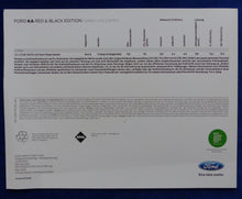 Lade das Bild in den Galerie-Viewer, Ford Ka Red &amp; Black Edition - Limited 1 of 350 - Prospekt Brochure 05.2015
