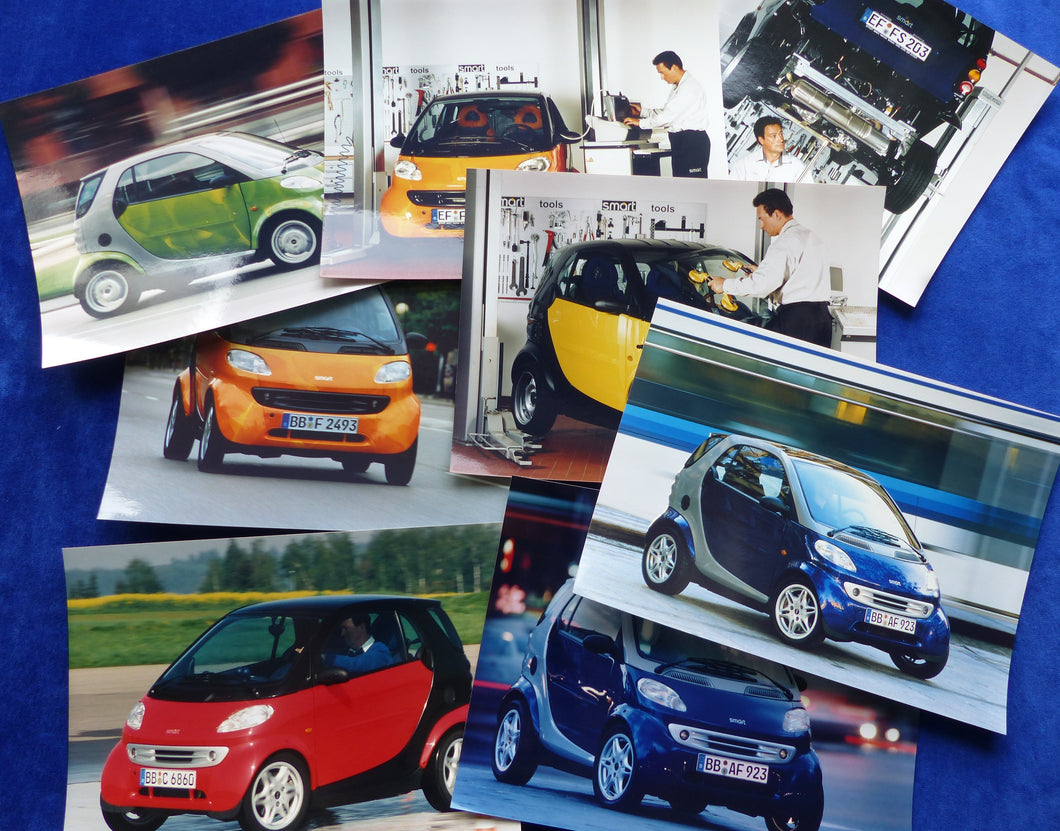 Smart fortwo city-coupe MJ 2000 - 8x Pressefoto press photo Set 05.1999