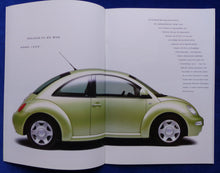 Lade das Bild in den Galerie-Viewer, VW New Beetle MJ 1999 - Prospekt Brochure + Daten + Preisliste 10.1998

