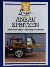 Lade das Bild in den Galerie-Viewer, Sieger Anbau Spritzen SMS SME SMA - Prospekt Brochure 01.1997
