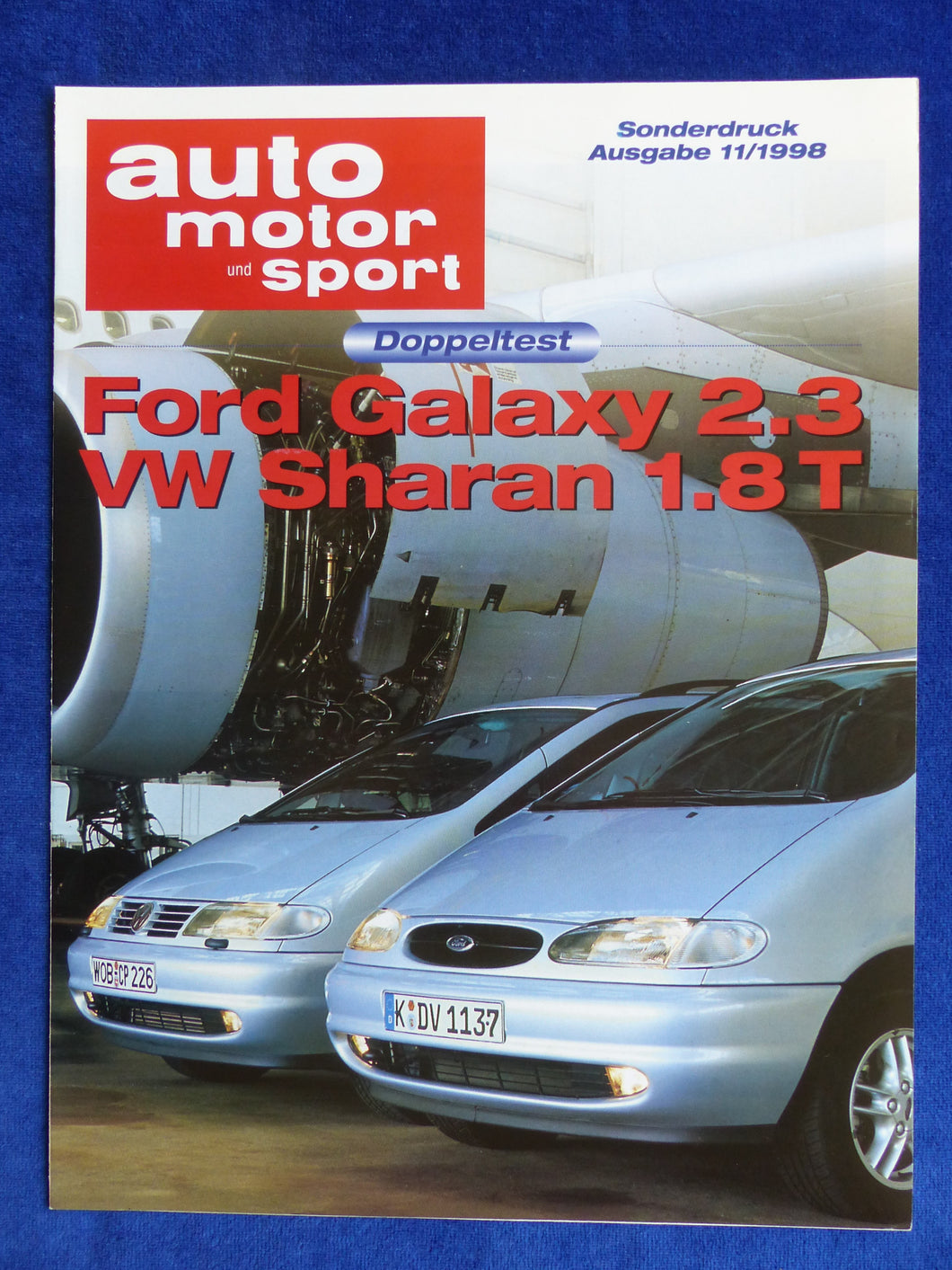 Ford Galaxy 2.3 Sport VW Sharan 1.8T - Doppeltest - Sonderdruck AMS Heft 11/1998