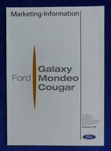 Lade das Bild in den Galerie-Viewer, Ford Marketing-Information intern Mondeo Cougar 2000 - Prospekt Brochure 12.1999
