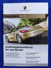 Lade das Bild in den Galerie-Viewer, Porsche News 01/2012 Magazin Boxster Panamera GTS Bikes 911 Carrera GT3 RSR Cup
