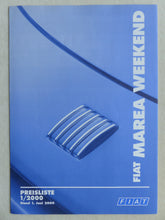 Lade das Bild in den Galerie-Viewer, Fiat Marea Weekend - Preisliste MJ 2001 - Prospekt Brochure 06.2000
